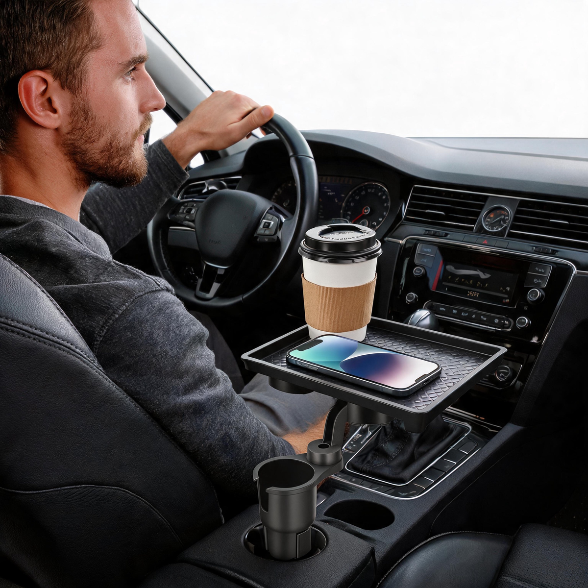 🚗 Car Cup Organizer | ABS | Console | Drivers | Tray Expansion