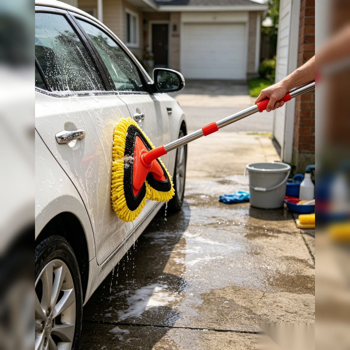 🧽 Driver-Favorite | Microfiber Vehicle Cleaning Comfort | Extended-Reach Shine Finish