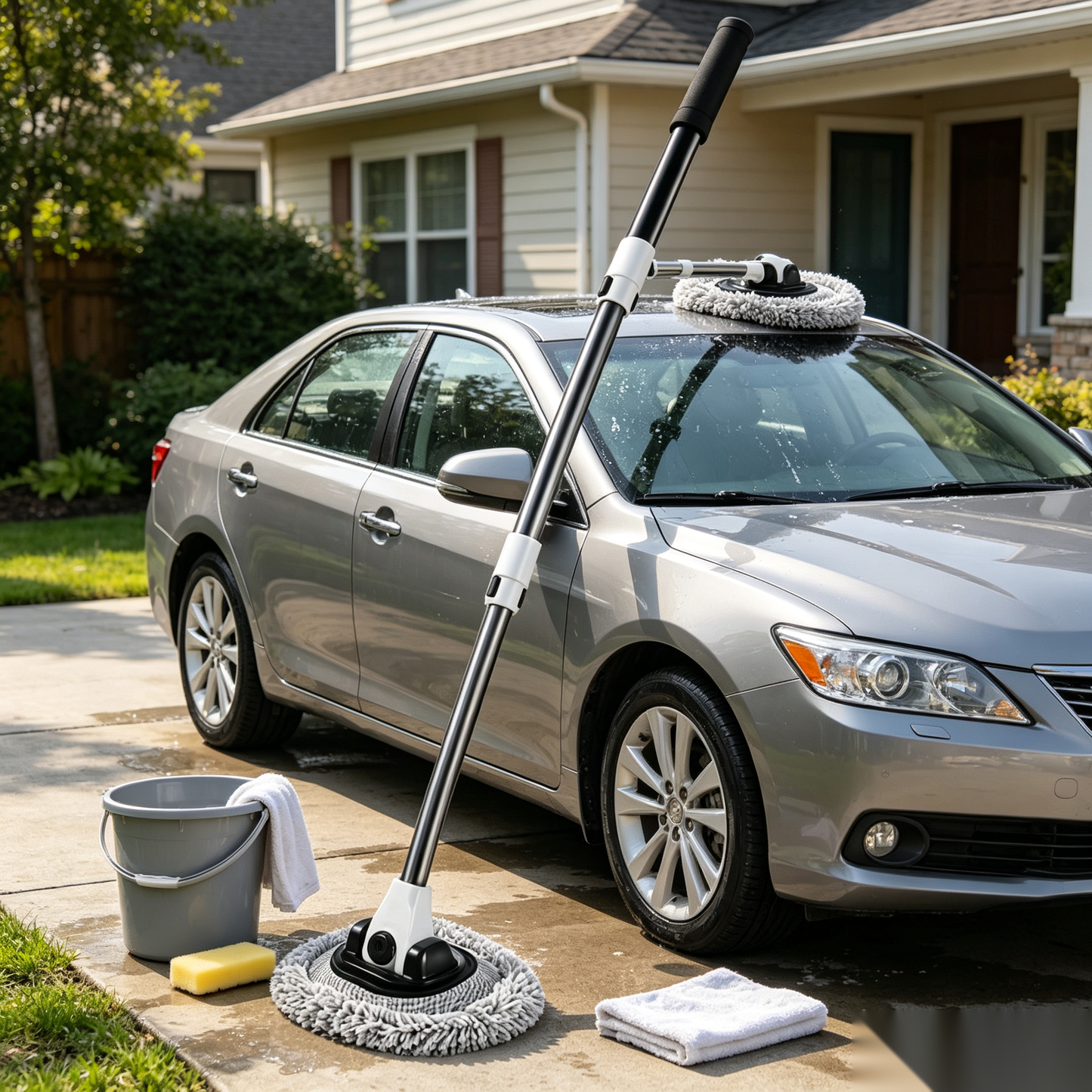 🚙 Extendable Car Mop | Microfiber Reach | Easy Cleaning