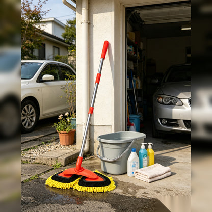 🧽 Driver-Favorite | Microfiber Vehicle Cleaning Comfort | Extended-Reach Shine Finish