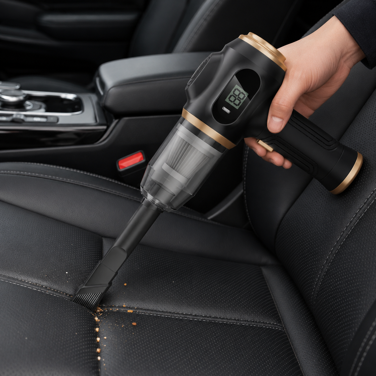 🚘 Portable Car Vacuum | Sleek Design | Fast Cleanup