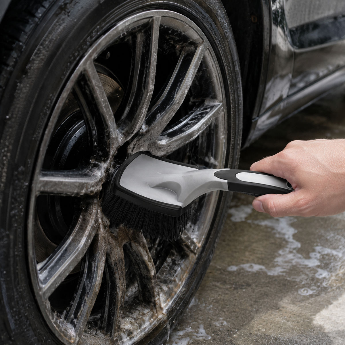 🛞 Car Tire Brush | Durable Bristles | Deep Clean