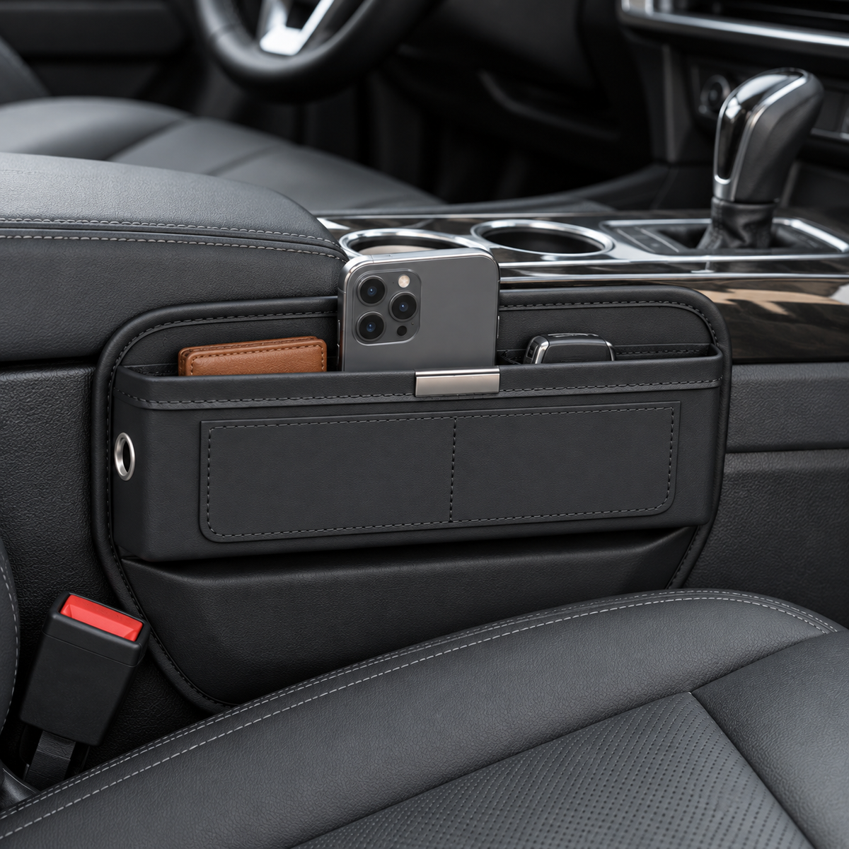 🖤 Car Seat Gap Organizer | Sleek Storage | Easy Reach