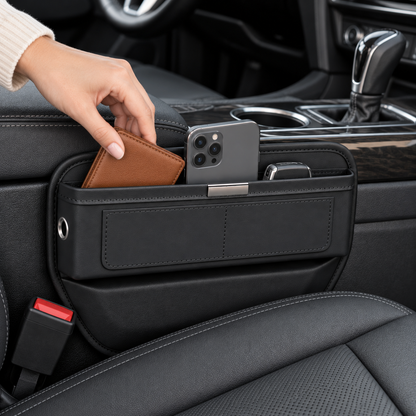 🖤 Car Seat Gap Organizer | Sleek Storage | Easy Reach