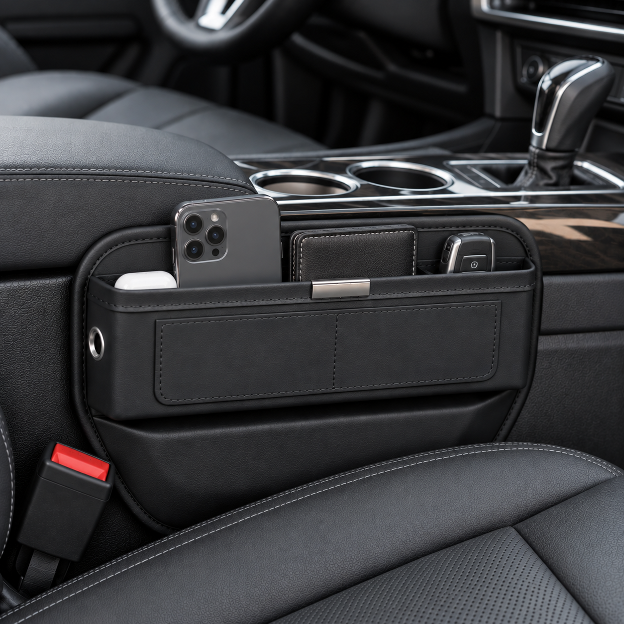 🖤 Car Seat Gap Organizer | Sleek Storage | Easy Reach
