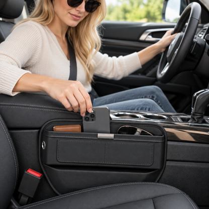 🖤 Car Seat Gap Organizer | Sleek Storage | Easy Reach
