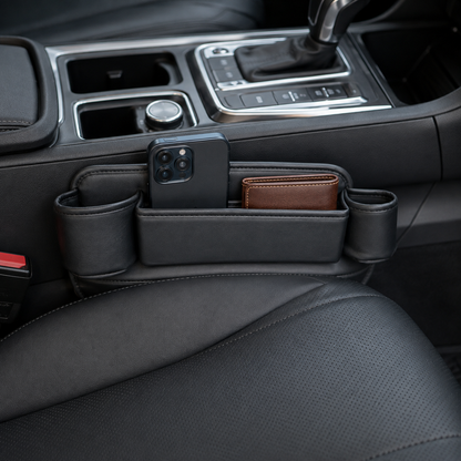 🚗 Car Seat Organizer | Leather Look | Clutter-Free Storage
