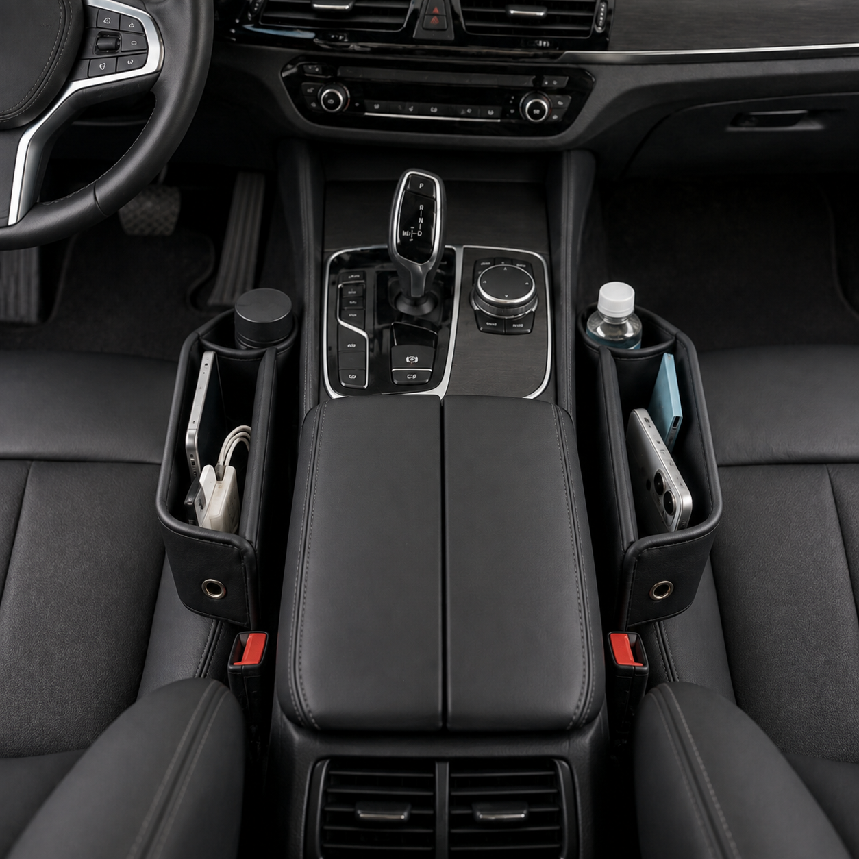 🚗 Car Seat Organizer | Leather Look | Clutter-Free Storage