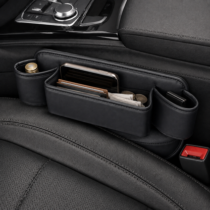 🚗 Car Seat Organizer | Leather Look | Clutter-Free Storage