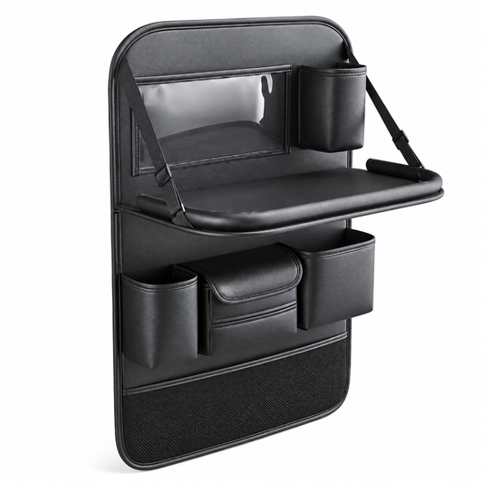 🚗 Car Seat Organizer | PU Leather | Road Trips | Driver Gift | Sleek Storage