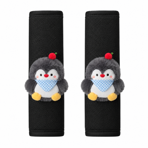 🐧 Seatbelt Pads | Mesh | Driving | Families | Plush Penguin