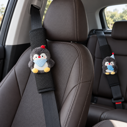 🐧 Seatbelt Pads | Mesh | Driving | Families | Plush Penguin