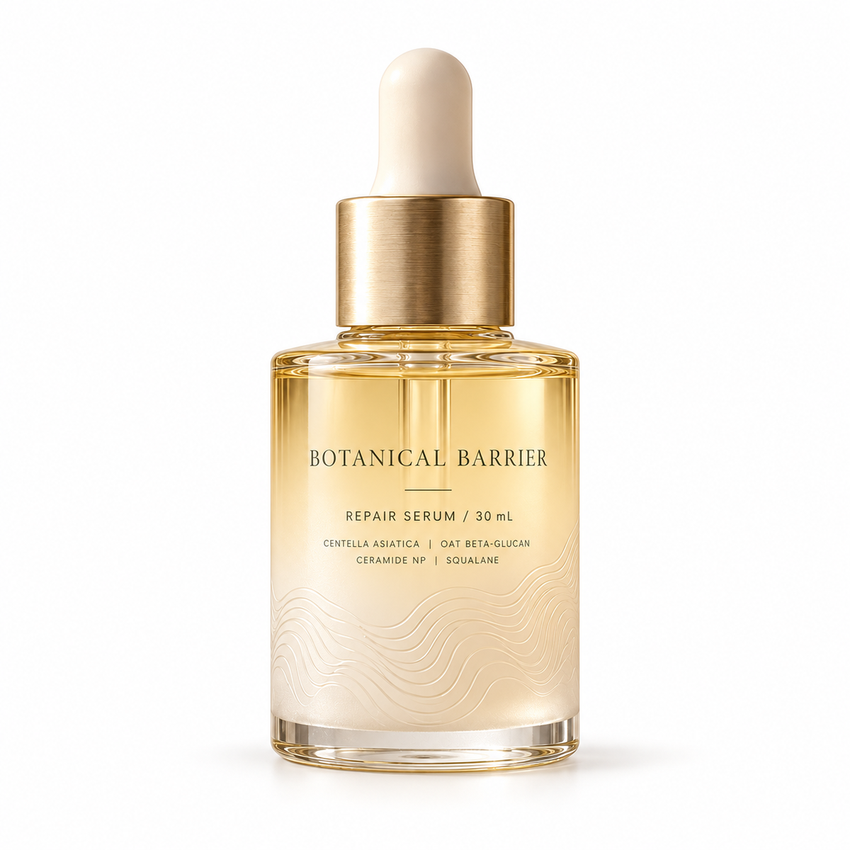 Botanical Barrier serum clean white studio product