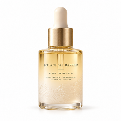 Botanical Barrier serum clean white studio product