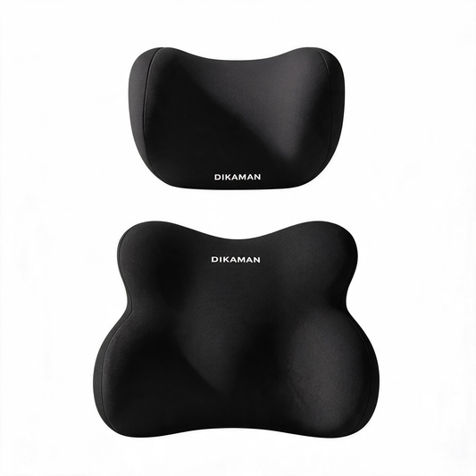🖤 Car Support Set | Memory Foam | Driving | Commuters | Ergonomic Comfort