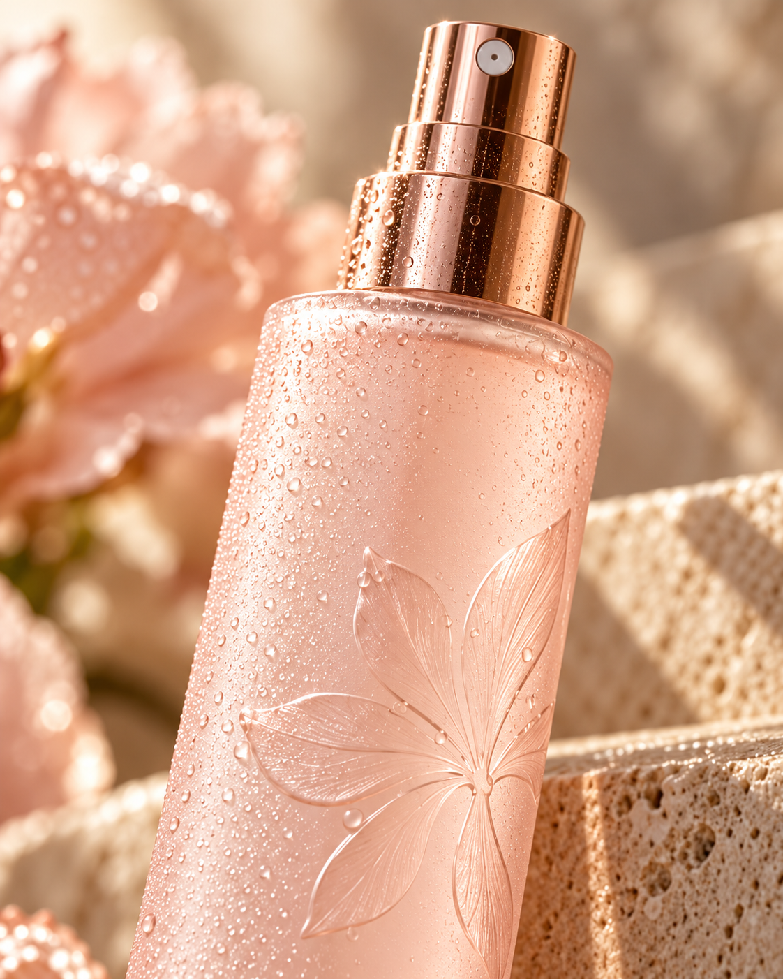 Rose Quartz Comfort Mist brand packaging closeup