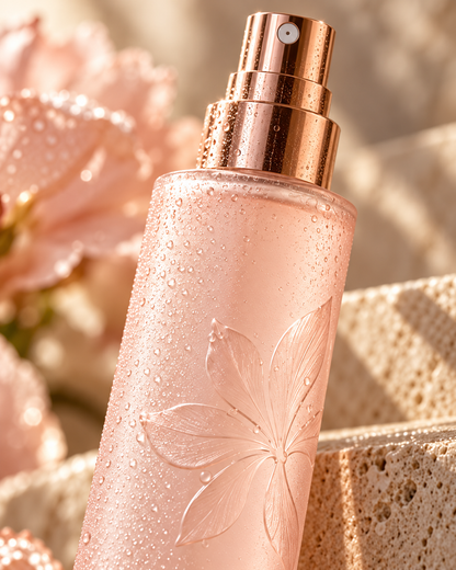 Rose Quartz Comfort Mist brand packaging closeup