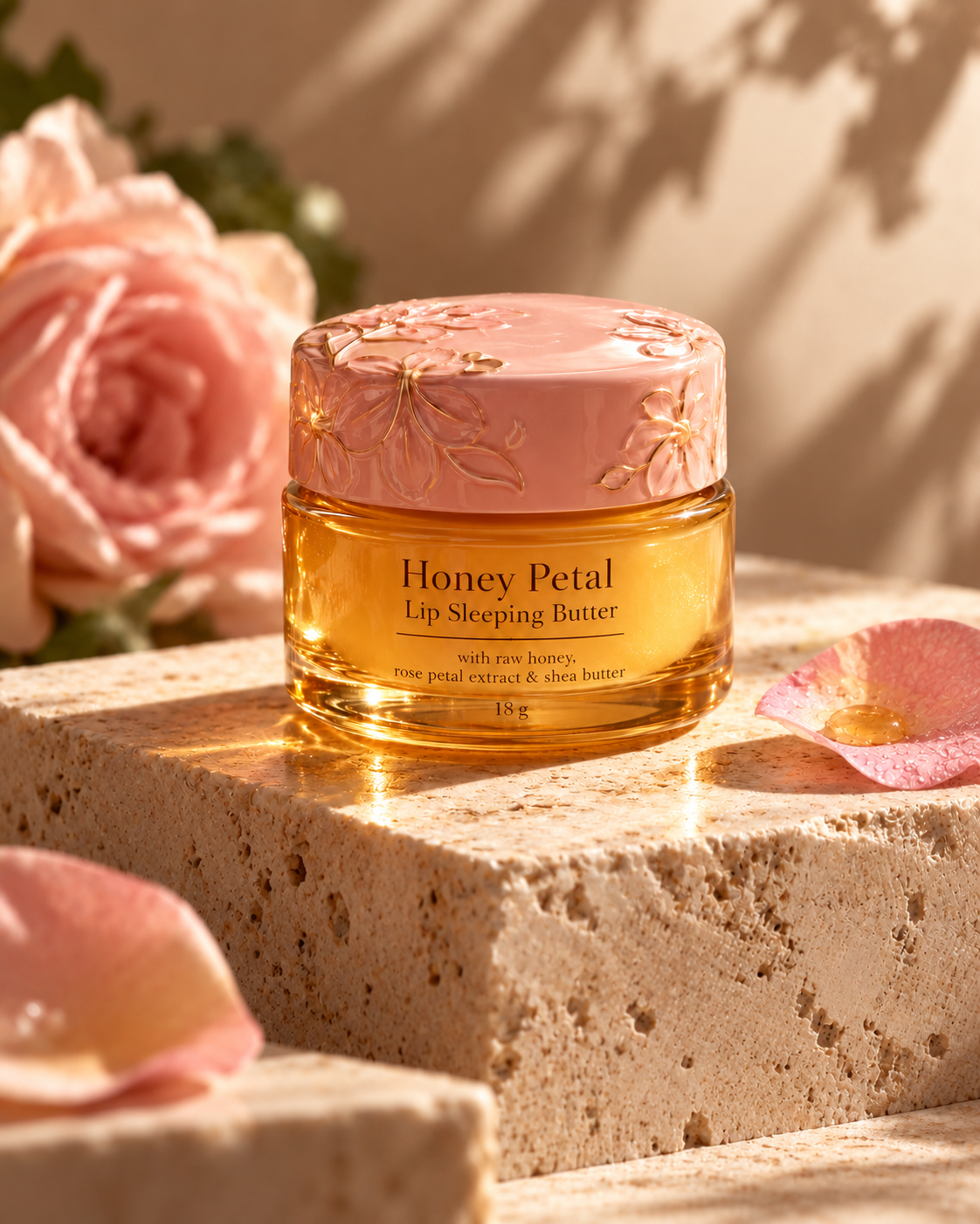 Brand-style editorial skincare product detail