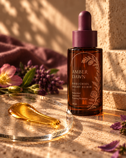Brand-style editorial skincare product detail