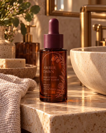 Premium skincare editorial photography