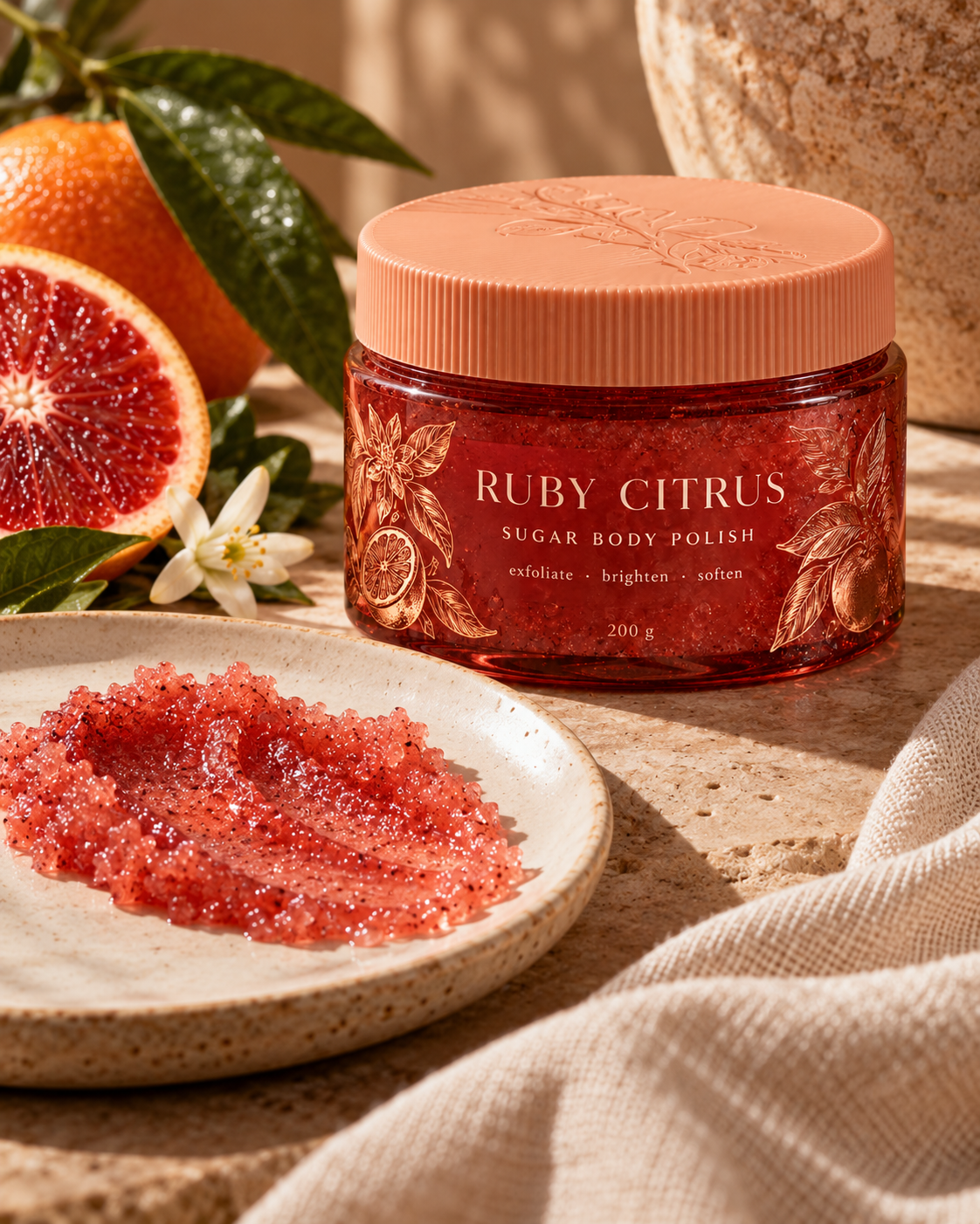 Brand-style skincare product photo