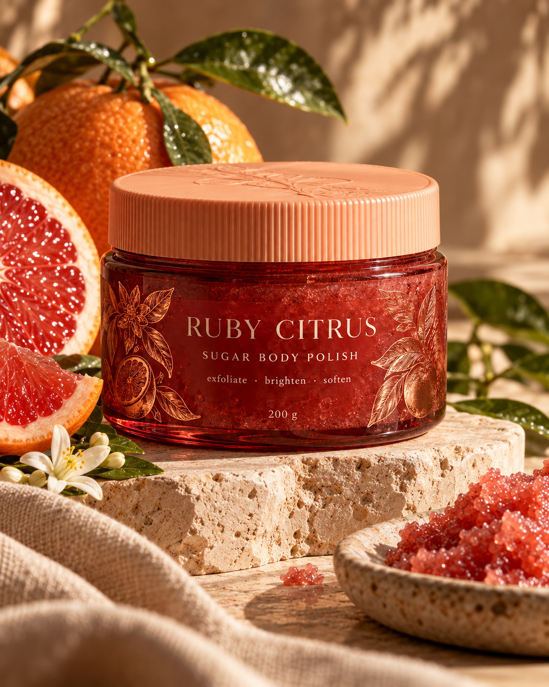Brand-style skincare product photo
