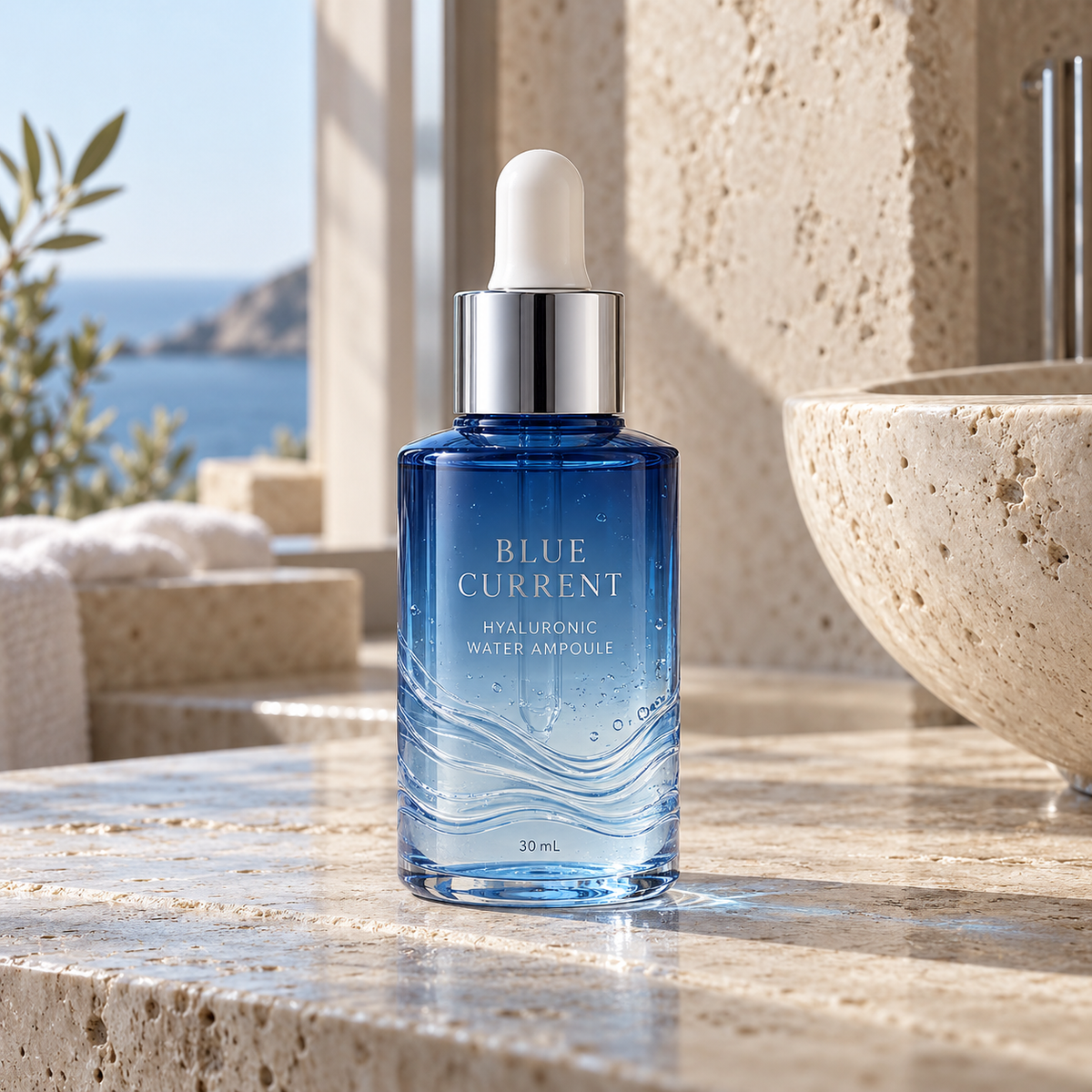 Editorial hero photo of premium skincare product 2